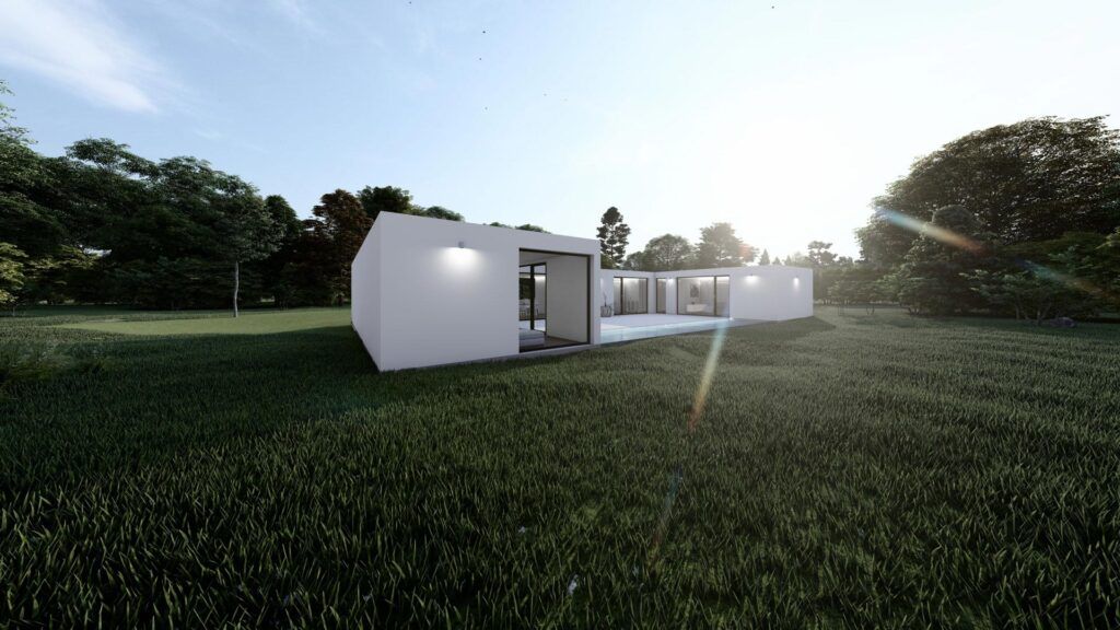 Vista Casa contenedor 190 metros cuadrados