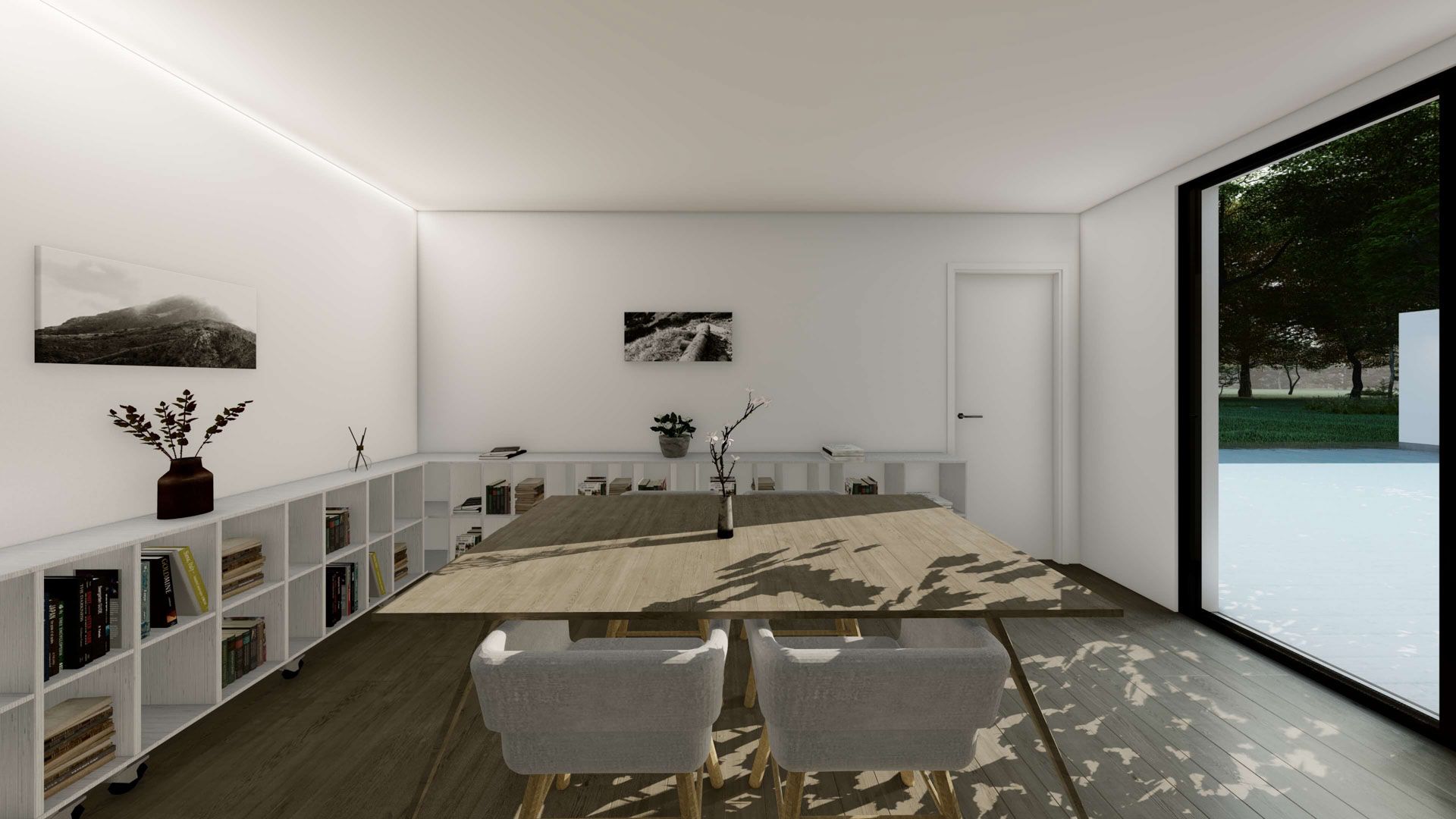 comedor casa contenedor 190 metros cuadrados