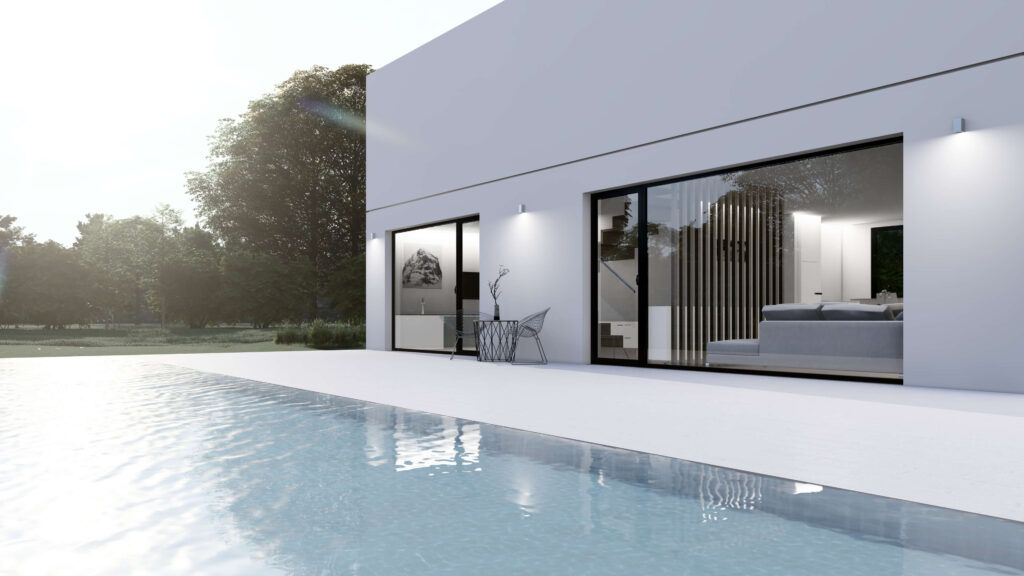 Exterior casa container dos plantas