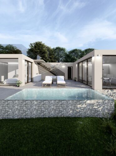 Casa contenedor a medida con piscina