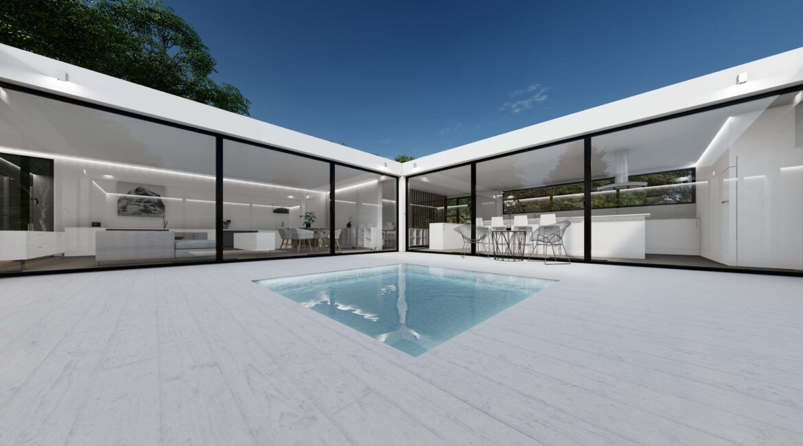 Porche casa contenedor