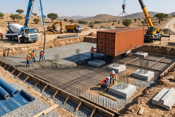 Cimentación para casas contenedor: losa vs zapata vs pilotaje